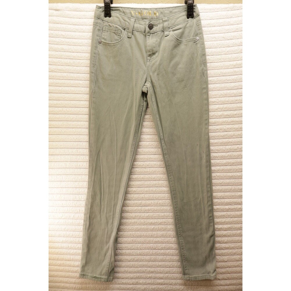 V Gold from Vigoss Girls Skinny Jeans Size 12 light green gray Y2K Casual